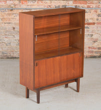Load image into Gallery viewer, Mid Century Glass-fronted Teak Display Cabinet by Robert Heritage for Beaver &amp; Tapley. c. 1960s.
