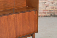 Load image into Gallery viewer, Mid Century Glass-fronted Teak Display Cabinet by Robert Heritage for Beaver &amp; Tapley. c. 1960s.
