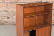 Load image into Gallery viewer, Mid Century Glass-fronted Teak Display Cabinet by Robert Heritage for Beaver &amp; Tapley. c. 1960s.

