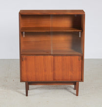 Load image into Gallery viewer, Mid Century Glass-fronted Teak Display Cabinet by Robert Heritage for Beaver &amp; Tapley. c. 1960s.
