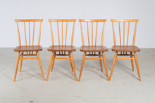 Load image into Gallery viewer, A Set of Four Ercol Model 391 Elm and Beech Chairs c. 1960s.
