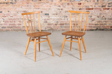 Load image into Gallery viewer, A Set of Four Ercol Model 391 Elm and Beech Chairs c. 1960s.
