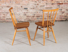 Load image into Gallery viewer, A Set of Four Ercol Model 391 Elm and Beech Chairs c. 1960s.
