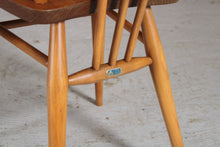 Load image into Gallery viewer, A Set of Four Ercol Model 391 Elm and Beech Chairs c. 1960s.
