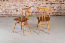 Load image into Gallery viewer, A Set of Four Ercol Model 391 Elm and Beech Chairs c. 1960s.
