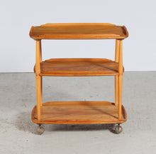 Load image into Gallery viewer, Mid Century Ercol Elm and Beech Serving Trolley, c 1960s

