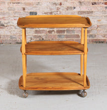 Load image into Gallery viewer, Mid Century Ercol Elm and Beech Serving Trolley, c 1960s

