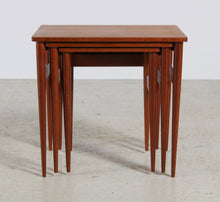 Load image into Gallery viewer, Danish Mid Century Teak Nest of Tables, circa 1960s.
