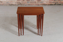 Load image into Gallery viewer, Danish Mid Century Teak Nest of Tables, circa 1960s.

