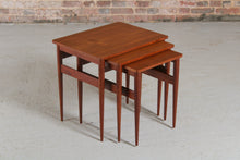 Load image into Gallery viewer, Danish Mid Century Teak Nest of Tables, circa 1960s.
