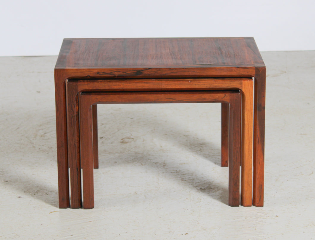 Danish Mid Century Rosewood Nest of Tables by Kai Kristiansen c.1960s.