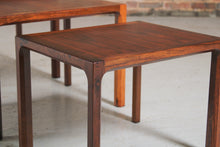 Load image into Gallery viewer, Danish Mid Century Rosewood Nest of Tables by Kai Kristiansen c.1960s.
