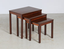 Load image into Gallery viewer, Midcentury Rosewood Nest of Tables by Heggen of Norway, c. 1970s.
