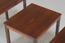 Load image into Gallery viewer, Midcentury Rosewood Nest of Tables by Heggen of Norway, c. 1970s.
