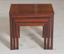 Load image into Gallery viewer, Midcentury Rosewood Nest of Tables by Heggen of Norway, c. 1970s.
