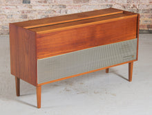Load image into Gallery viewer, Mid Century Ferguson teak radiogram with Garrard turntable, c. 1960
