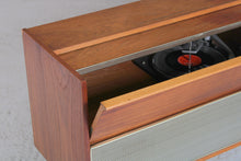Load image into Gallery viewer, Mid Century Ferguson teak radiogram with Garrard turntable, c. 1960
