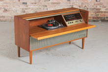 Load image into Gallery viewer, Mid Century Ferguson teak radiogram with Garrard turntable, c. 1960
