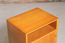 Load image into Gallery viewer, A Pair of Midcentury Oak Bedside Tables by Meredew, c. 1960s.
