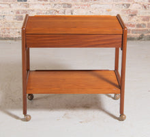Load image into Gallery viewer, Midcentury Teak Drinks Trolley with a Drawer, circa 1960s.
