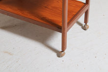 Load image into Gallery viewer, Midcentury Teak Drinks Trolley with a Drawer, circa 1960s.
