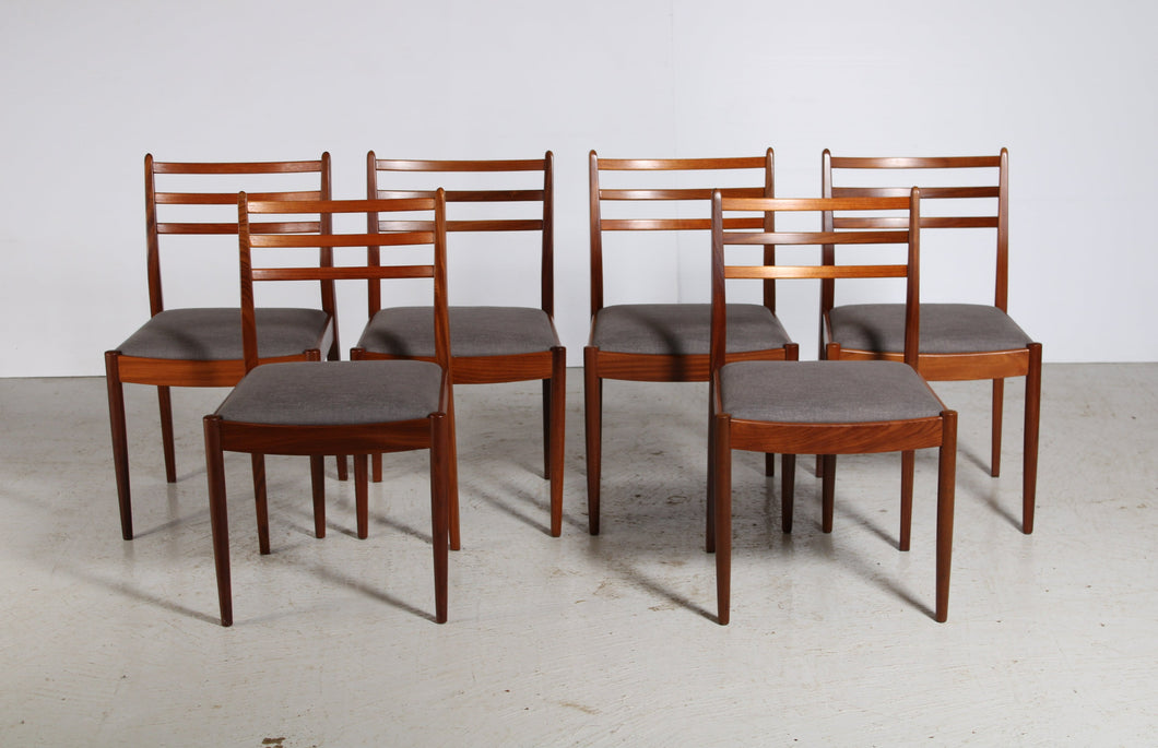 A Set of Six Midentury G-Plan Dining Chairs circa 1960s.
