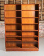 Load image into Gallery viewer, Danish Mid Century Teak Double Bookcase Designed by Carlo Jensen for Poul Hundevad, c 1970s.
