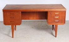 Load image into Gallery viewer, Danish Mid Century Executive Teak Desk, c. 1960s

