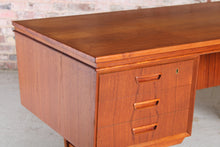 Load image into Gallery viewer, Danish Mid Century Executive Teak Desk, c. 1960s
