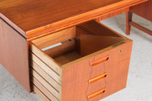 Load image into Gallery viewer, Danish Mid Century Executive Teak Desk, c. 1960s
