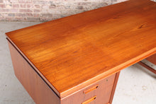 Load image into Gallery viewer, Danish Mid Century Executive Teak Desk, c. 1960s
