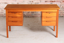 Load image into Gallery viewer, Danish Mid century teak desk by Bent Silberg Mobelfabrik, circa 1960s
