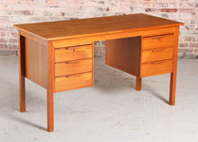 Load image into Gallery viewer, Danish Mid century teak desk by Bent Silberg Mobelfabrik, circa 1960s
