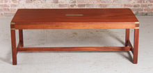 Load image into Gallery viewer, Mid Century Military Campaign style coffee table by Kennedy Furniture for Harrods, circa 1950s
