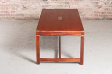 Load image into Gallery viewer, Mid Century Military Campaign style coffee table by Kennedy Furniture for Harrods, circa 1950s
