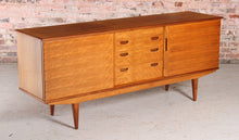 Load image into Gallery viewer, Mid Century walnut sideboard by Alfred Cox, circa 1960s
