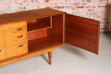Load image into Gallery viewer, Mid Century walnut sideboard by Alfred Cox, circa 1960s
