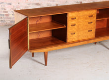 Load image into Gallery viewer, Mid Century walnut sideboard by Alfred Cox, circa 1960s
