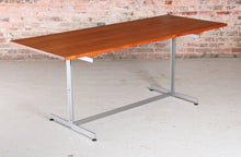 Load image into Gallery viewer, Mid Century teak and chrome executive desk, circa 1960s.
