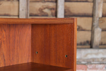 Load image into Gallery viewer, Mid Century teak bookcase on tapered legs, circa 1960s

