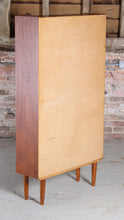 Load image into Gallery viewer, Mid Century teak bookcase on tapered legs, circa 1960s
