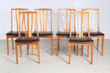 Load image into Gallery viewer, Set of 6 Mid Century Sutcliffe &#39;Shannon&#39; Teak Dining Chairs, circa 1970s.

