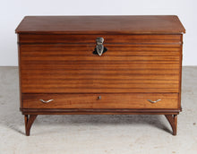 Load image into Gallery viewer, Mid Century Mahogany Blanket Box / Trunk circa 1970s
