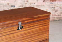 Load image into Gallery viewer, Mid Century Mahogany Blanket Box / Trunk circa 1970s
