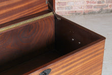 Load image into Gallery viewer, Mid Century Mahogany Blanket Box / Trunk circa 1970s
