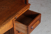 Load image into Gallery viewer, English solid oak rolltop desk, circa 1910s
