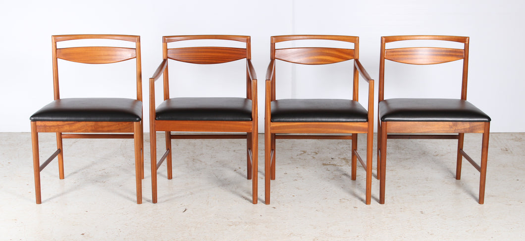Set of 4 Mid Century teak dining chairs by McIntosh, circa 1960s