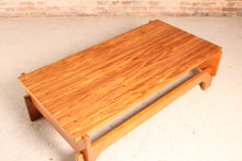 Load image into Gallery viewer, Mid Century Brutalist Style Solid Teak Coffee Table
