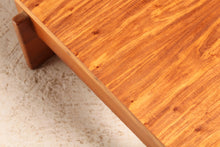 Load image into Gallery viewer, Mid Century Brutalist Style Solid Teak Coffee Table
