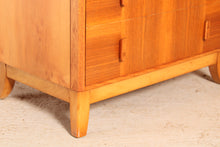 Load image into Gallery viewer, Mid Century Art Deco Style Walnut Chest of Drawers, circa 1950s.
